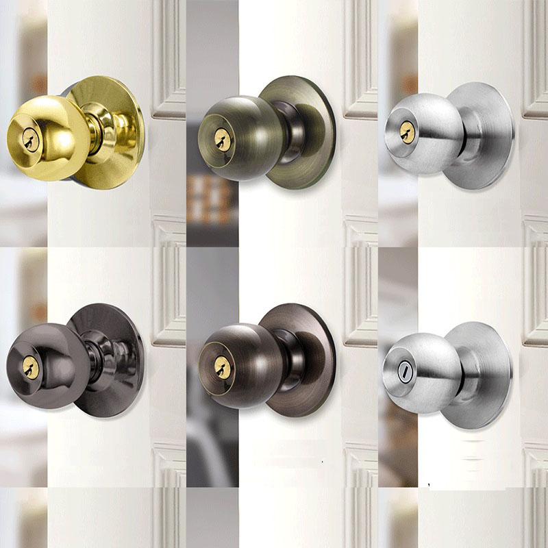 Home Bathroom Key - Круглые дверные ручки из алюминиевого сплава,