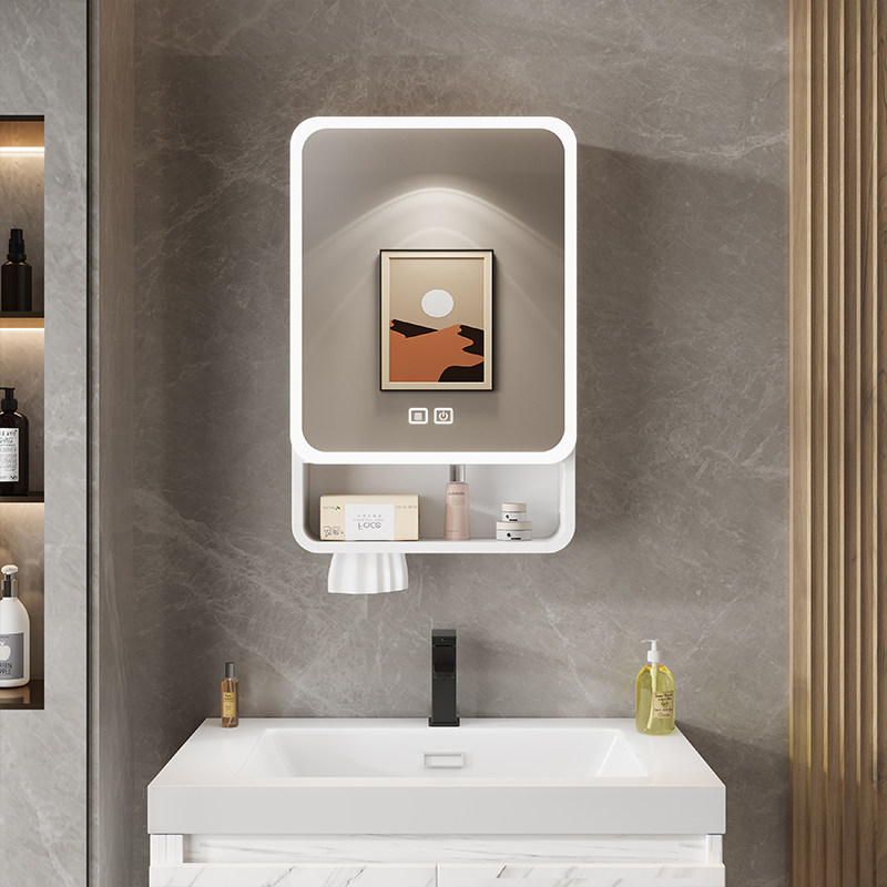 Home Bathroom Furniture - Органайзер-зеркало для ванной комнаты, шкафчик для