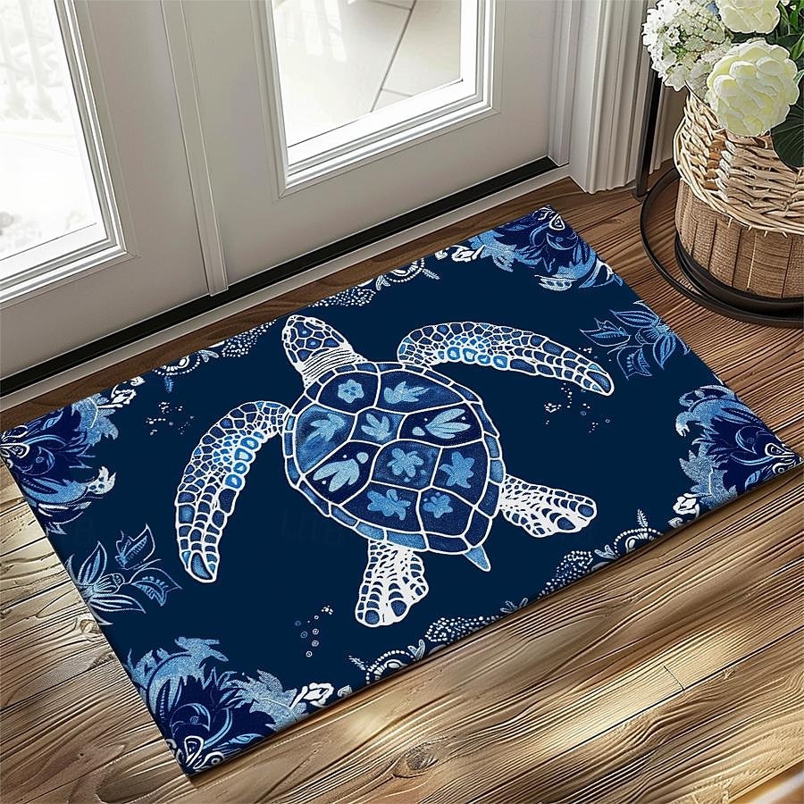 Zara Home Bathroom Rug - Коврик с изображением морской черепахи, кухонный
