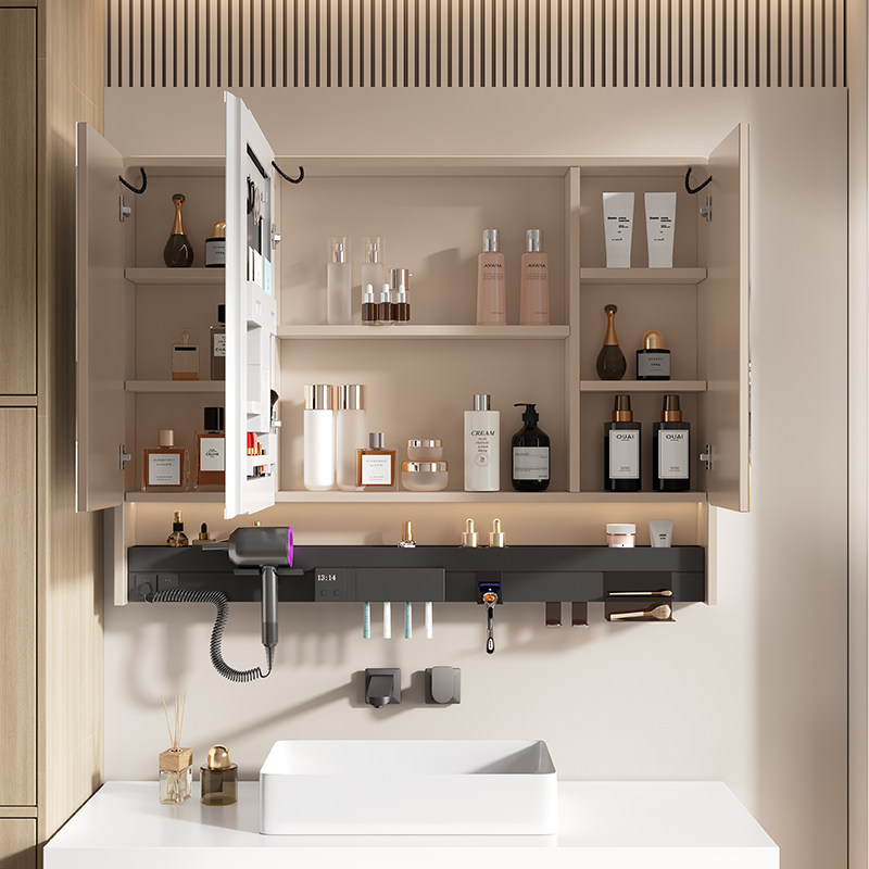 Home Bathroom Furniture - Эстетичный современный зеркальный шкаф для ванной