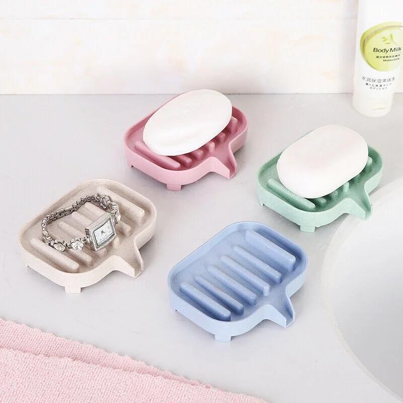 Glass Soap Dish - Полезная силиконовая мыльница для ванной комнаты,