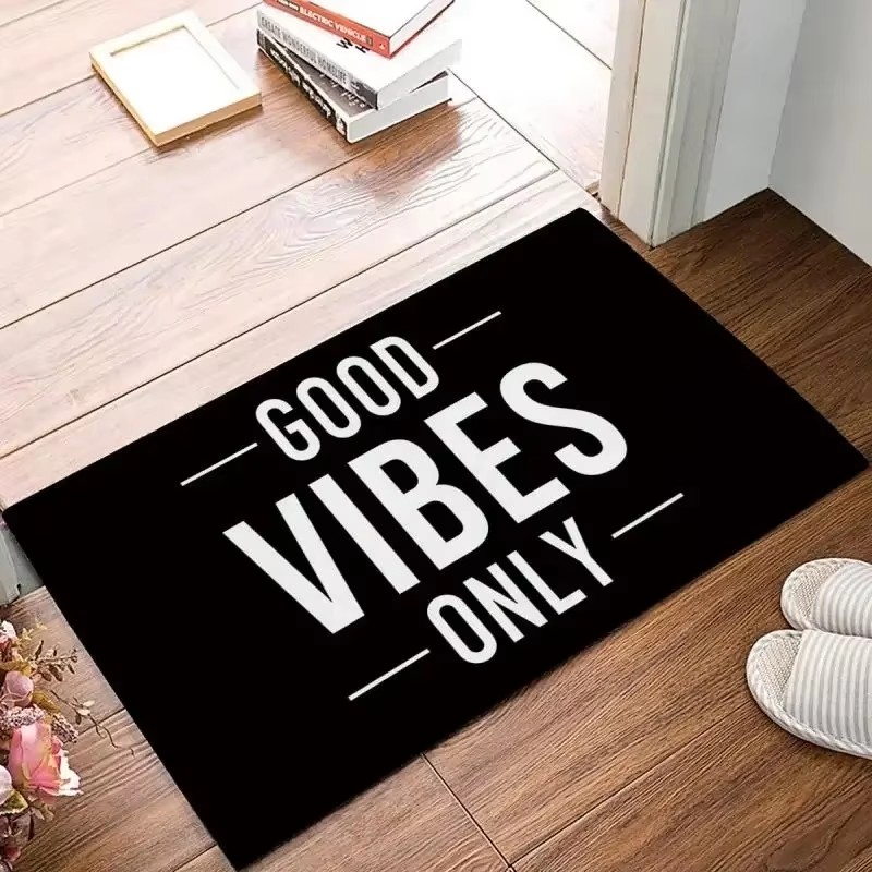 Home Bathroom Quotes - Коврик для входной двери с позитивной