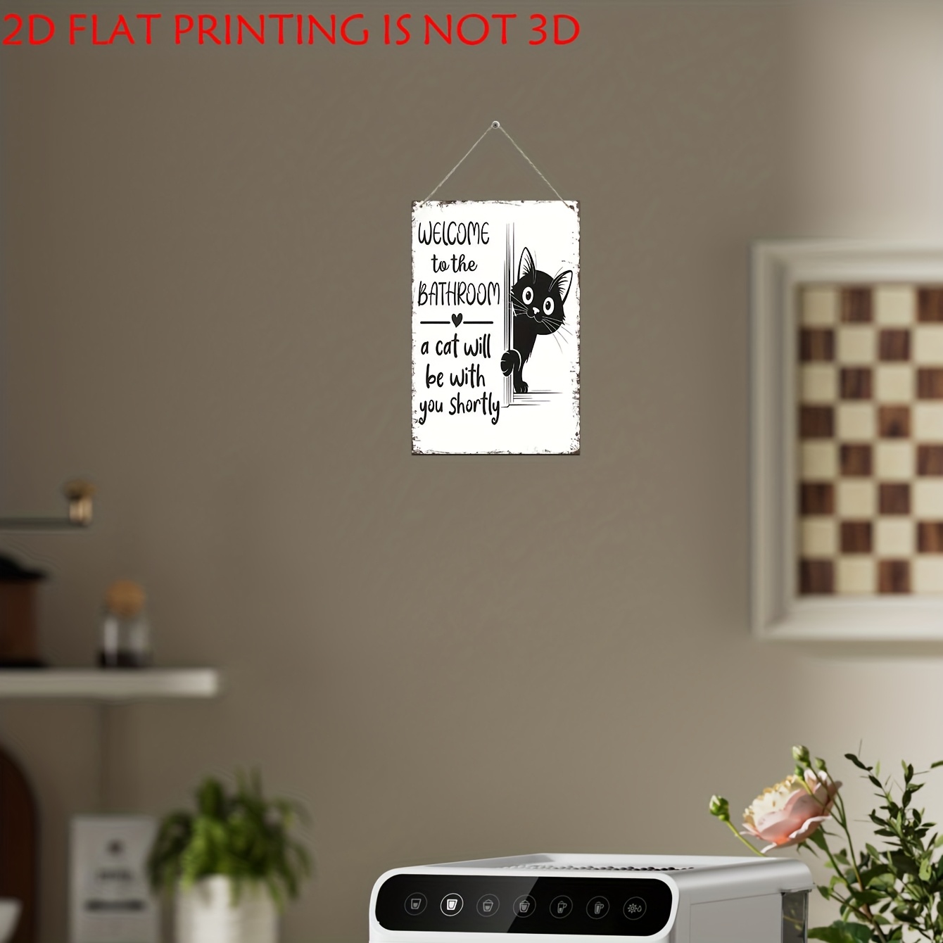 Ретро-табличка с кошачьей тема – обзор и цена Home Bathroom Quotes