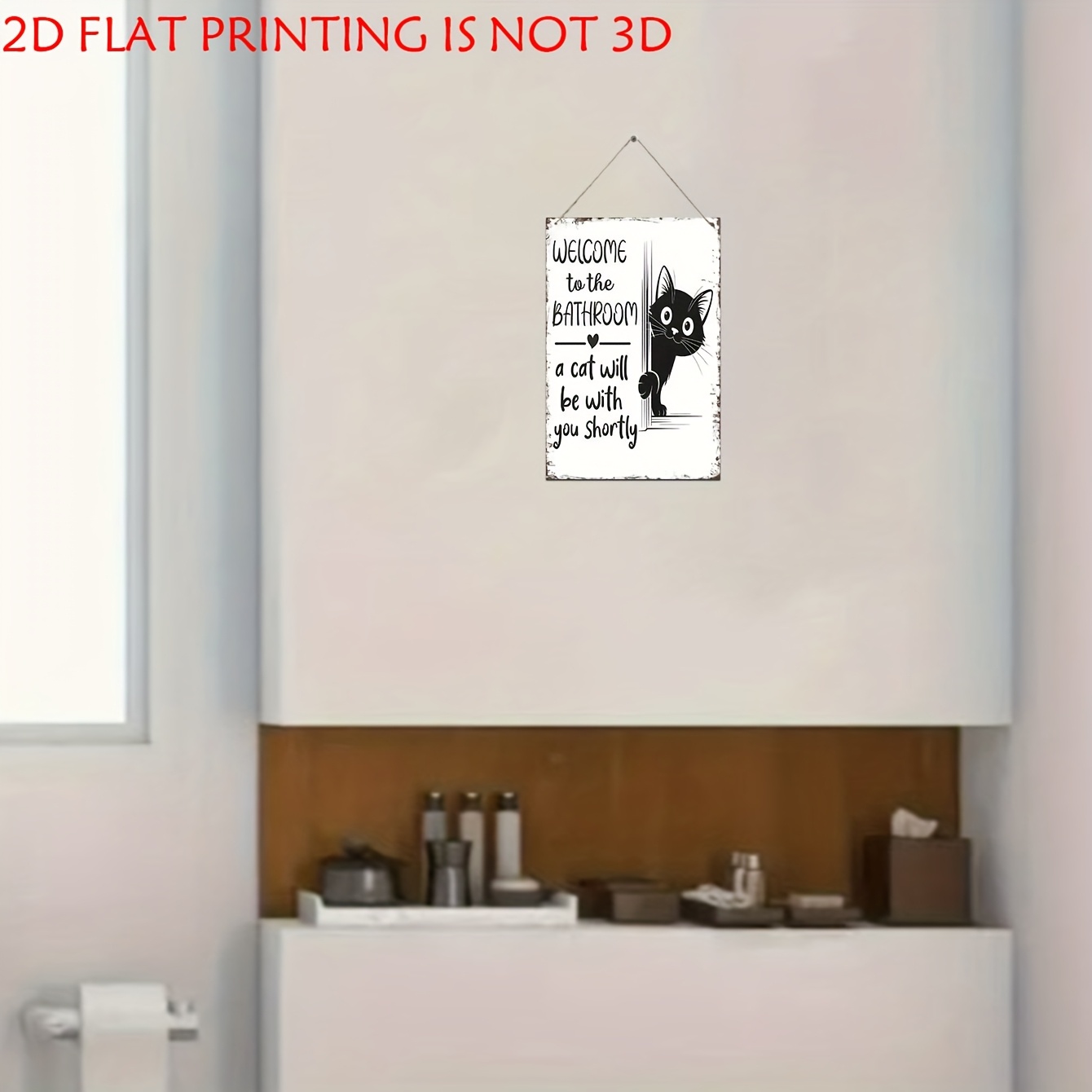 Ретро-табличка с кошачьей тема – обзор и цена Home Bathroom Quotes