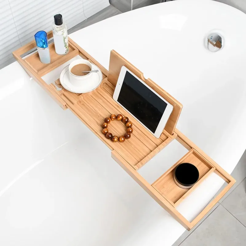 Раздвижной деревянный поднос д – обзор и цена Bath Caddy Tray