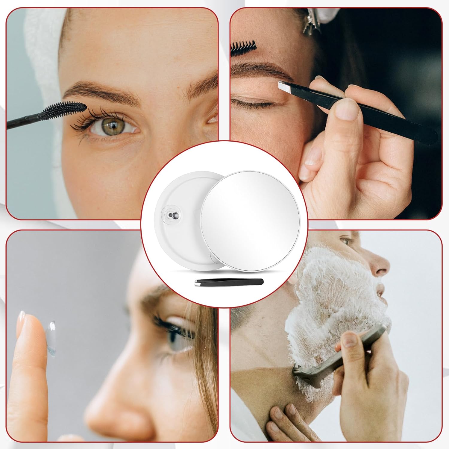 Зеркало с 40-кратным увеличени – обзор и цена Shaving Mirror Suction