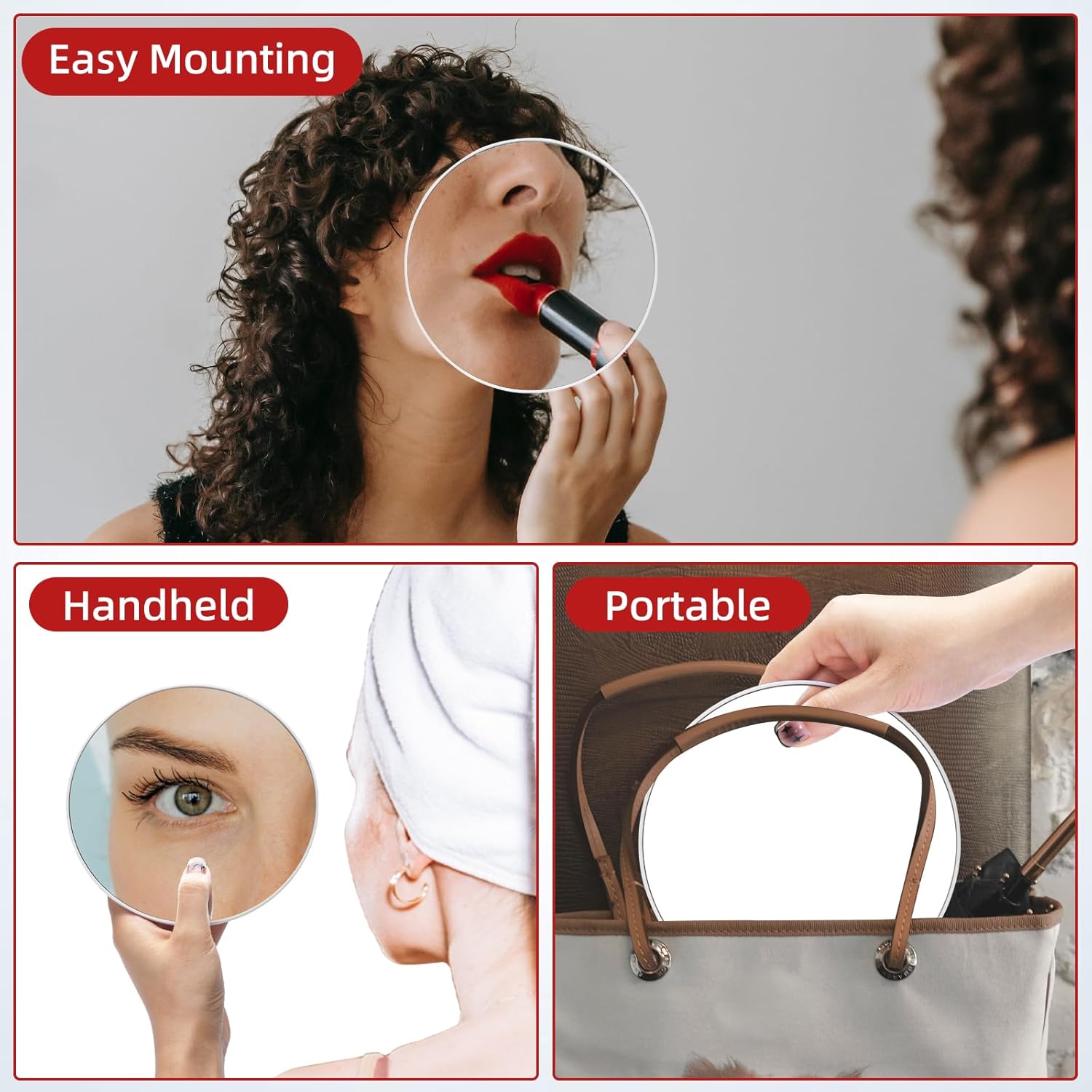 Зеркало с 40-кратным увеличени – обзор и цена Shaving Mirror Suction