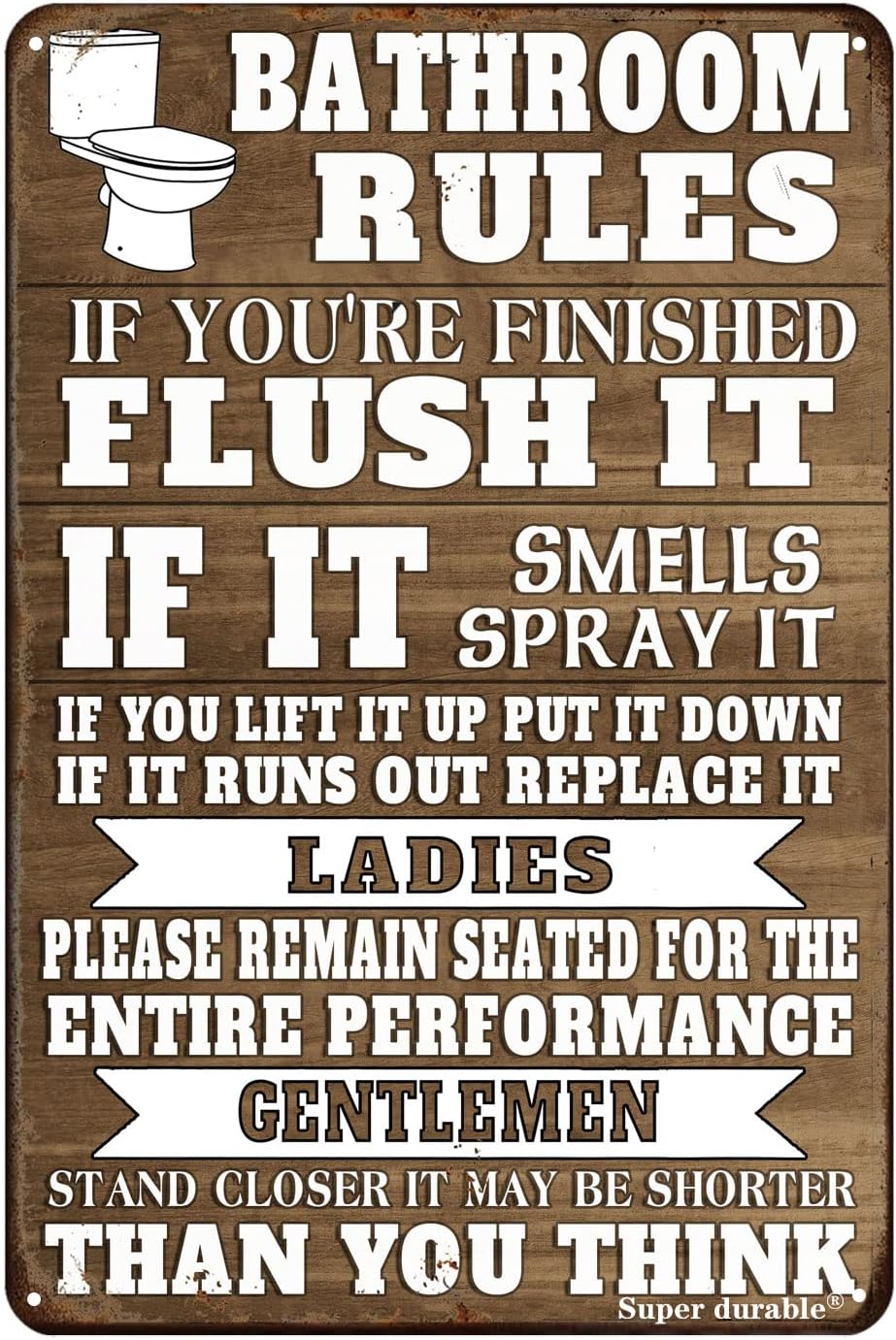 Забавная металлическая табличк – обзор и цена Home Bathroom Quotes