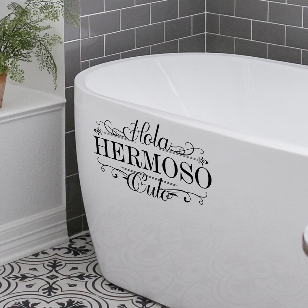 Забавные испанские наклейки на – обзор и цена Home Bathroom Window