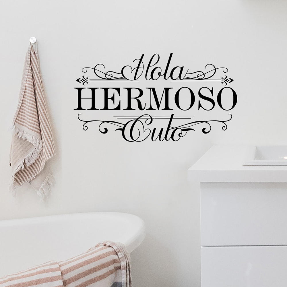 Забавные испанские наклейки на – обзор и цена Home Bathroom Window