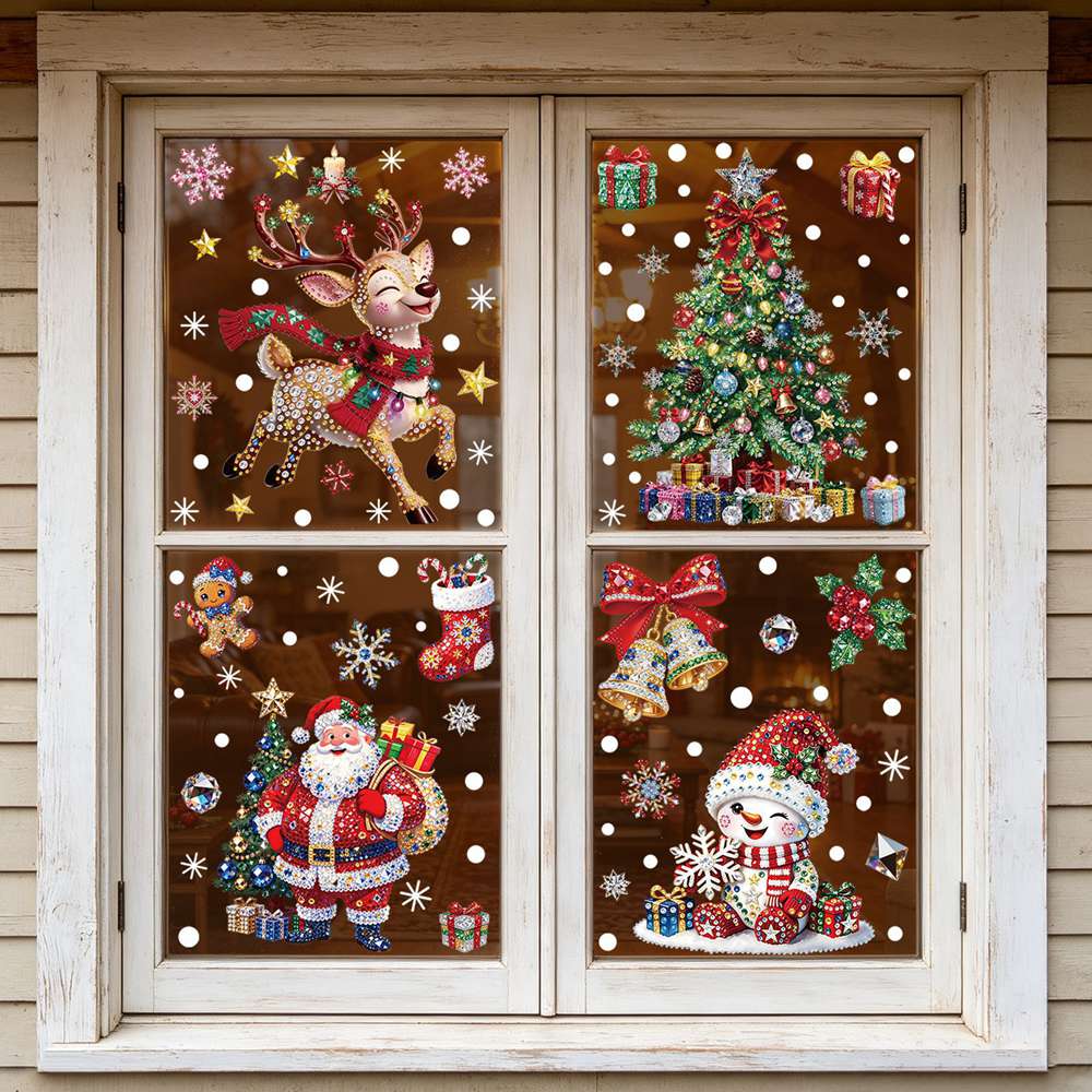 Наклейки на окно с рождественс – обзор и цена Home Bathroom Window