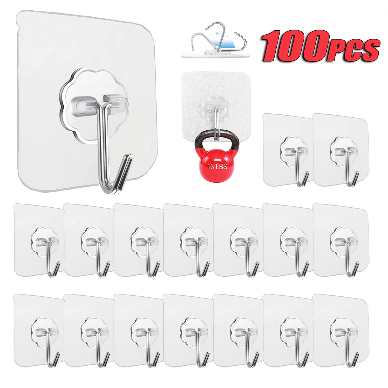 Прозрачные самоклеящиеся крючк – обзор и цена Home Bathroom Key