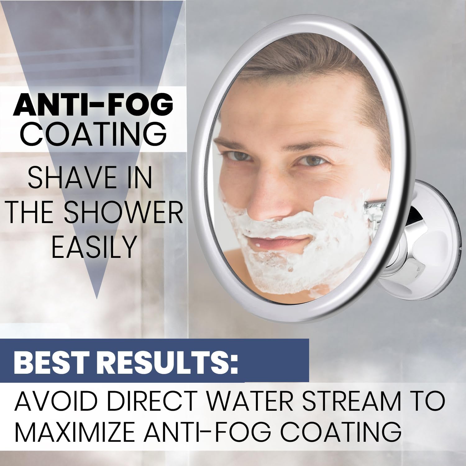Зеркало для ванной без запотев – обзор и цена Shaving Mirror Suction