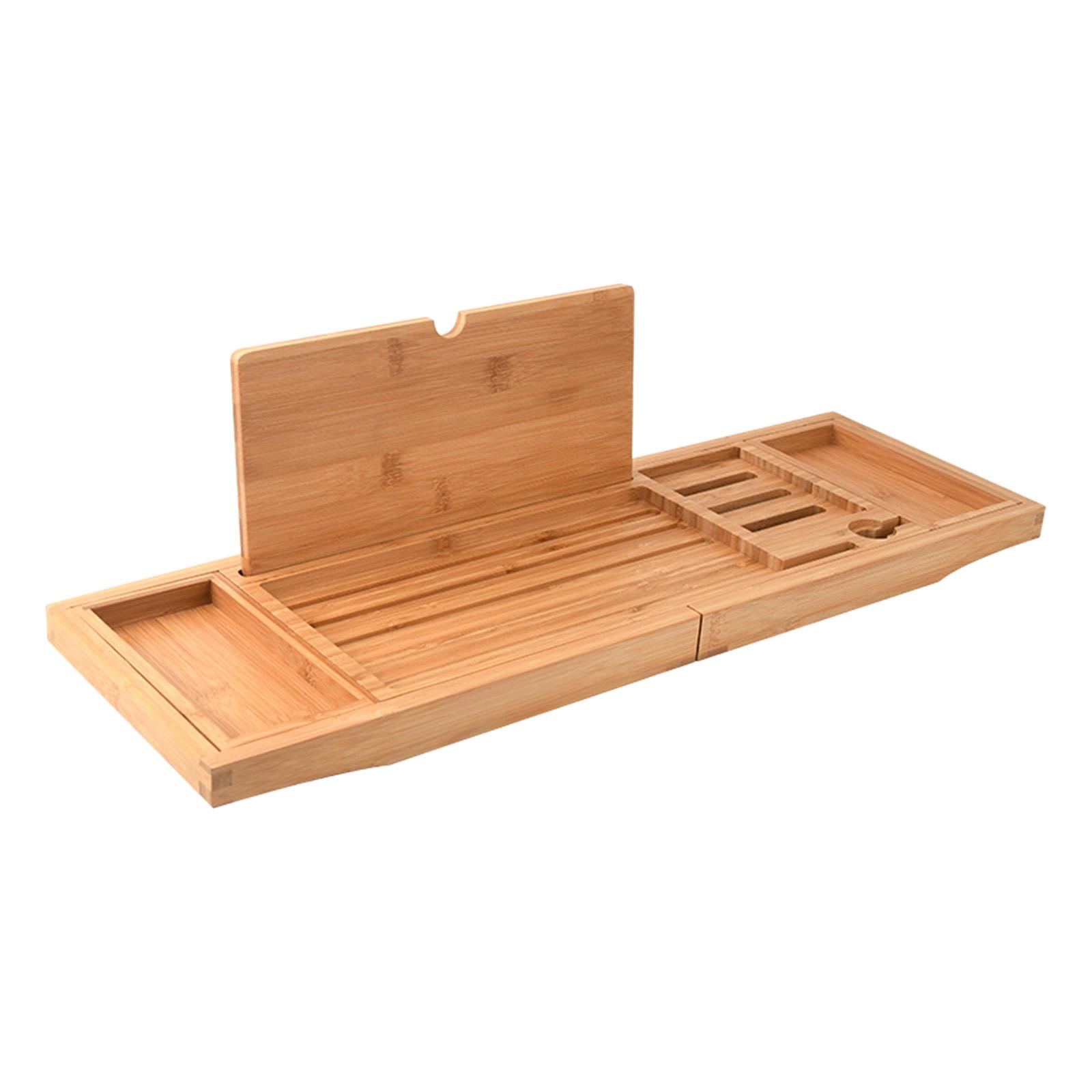 Растягивающийся бамбуковый под – обзор и цена Bath Caddy Tray