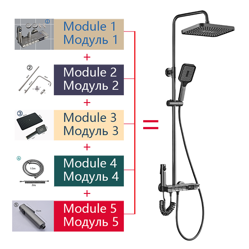 Душевая система из латуни «сде – обзор и цена Home Bathroom Key