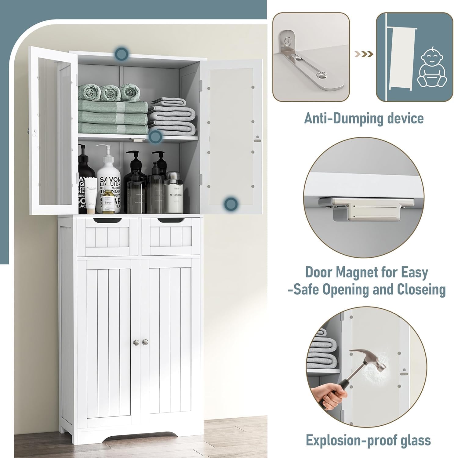 Высокий напольный шкаф для ван – обзор и цена Home Bathroom Furniture